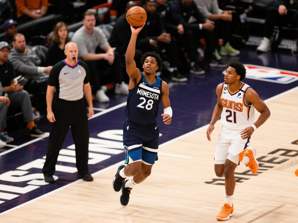 3月29日常规赛焦点:太阳对阵森林狼,爱德华兹精彩表现集锦 据统计,爱德华兹全场砍下28分、6个篮板