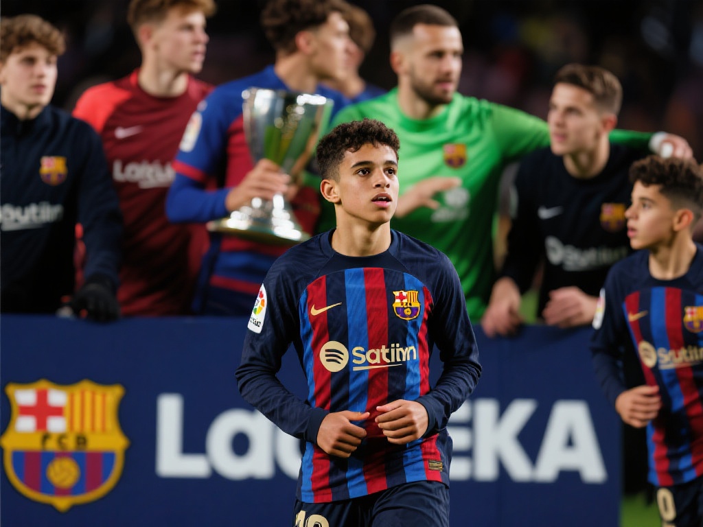 值得一提的是，亚马尔并非孤军奋战。队内其