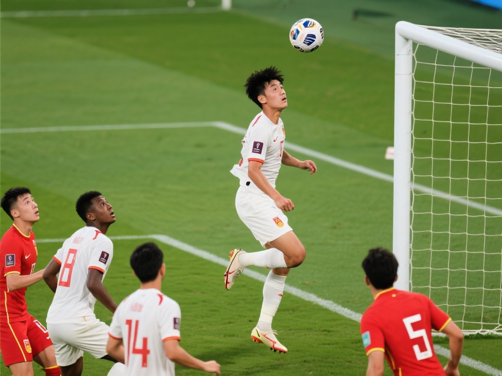 维塔尔精准角球助攻 刘若钒头球建功 当角球划过一道完美的弧线,刘若钒在前点的